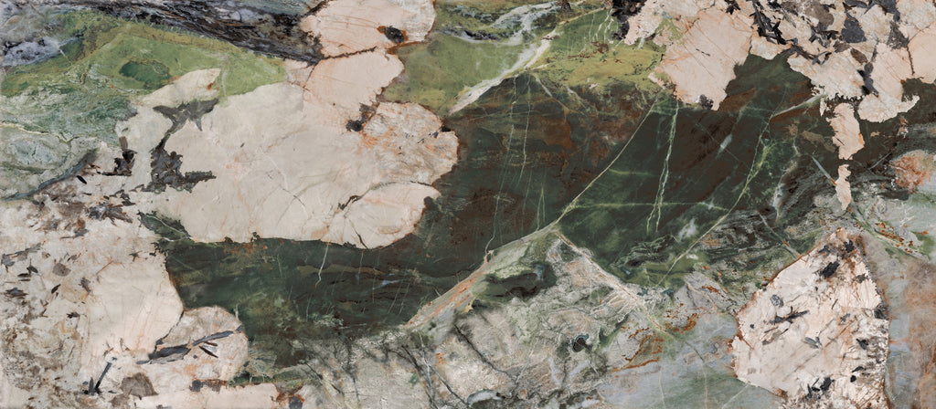 48"x110" Moss Teal Polished Rectified 6MM