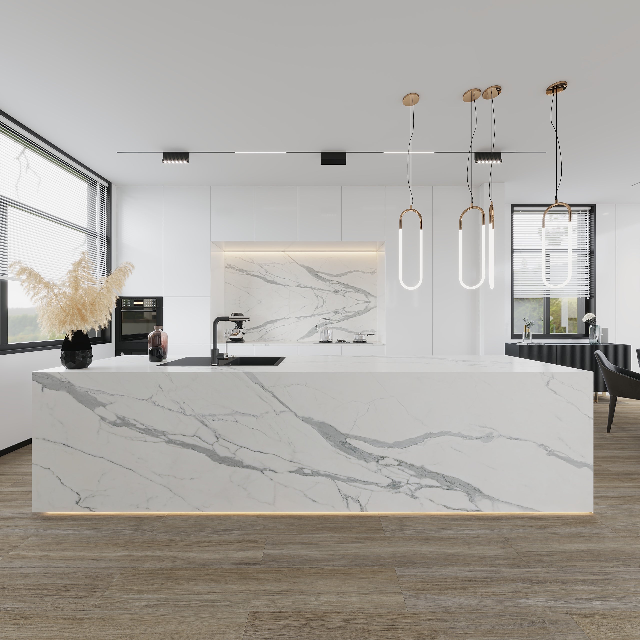 Statuario Flash Porcelain Slab
