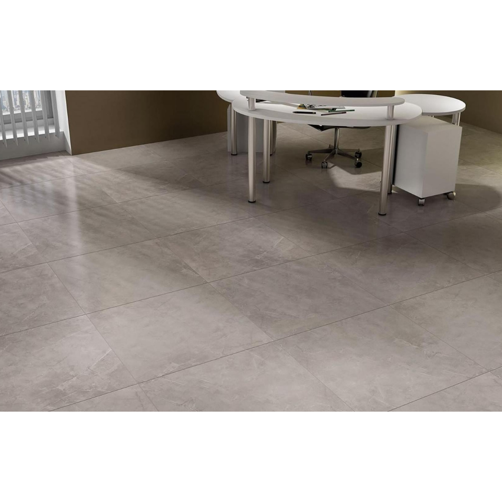 24"x24" Pulpis Prime Matte Dark Gray Porcelain Tile