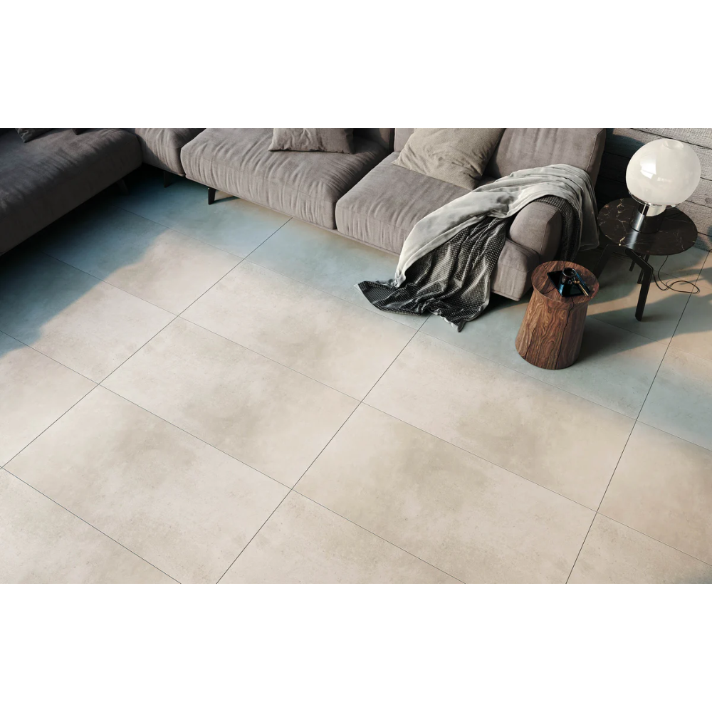 24"x48" Vista Bone Antislip Rectified Matte Porcelain Tile