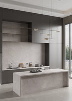 64"x 128" Portland Lead Grey Porcelain Slab