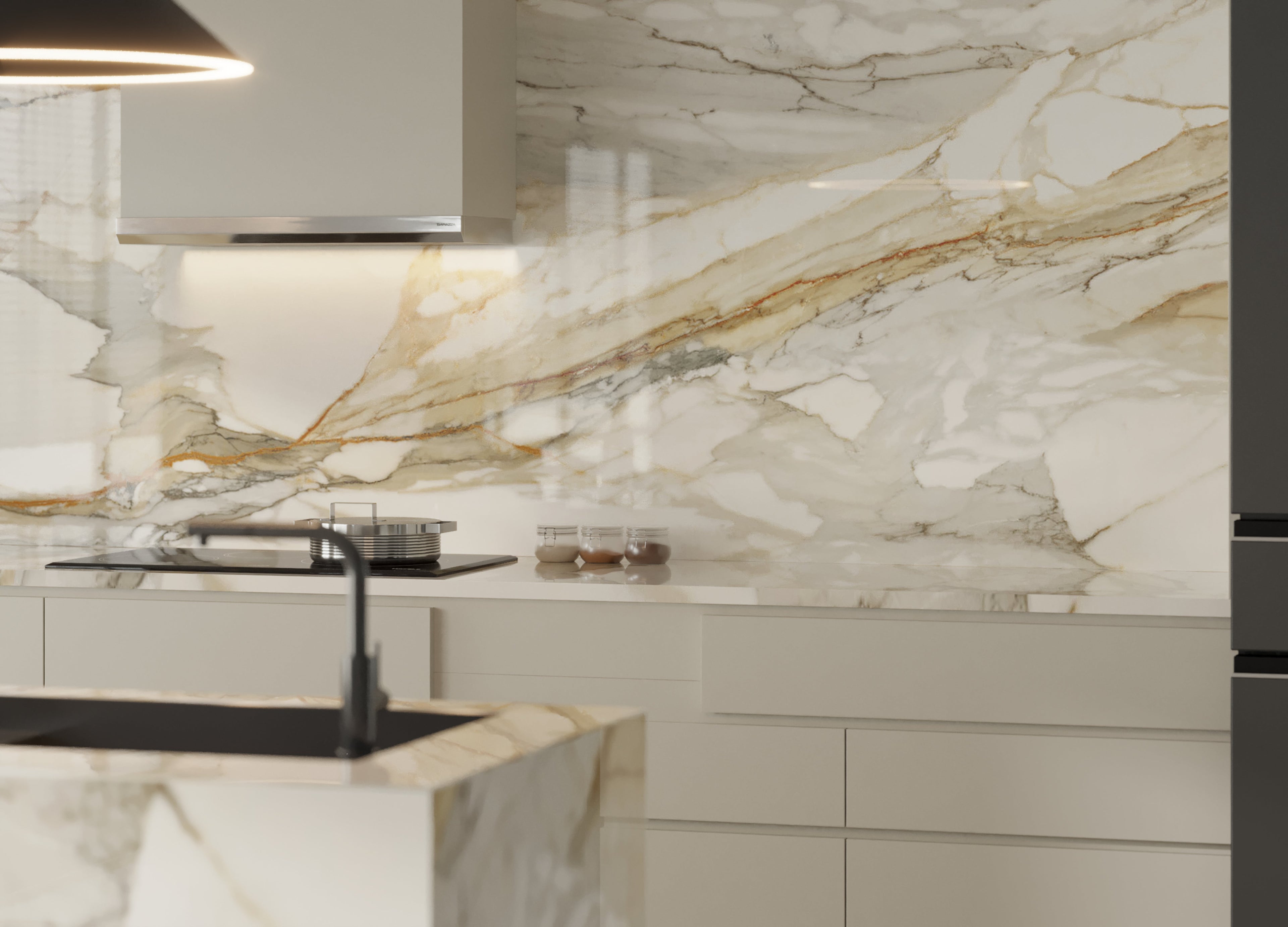 64"x 128" Antique Beige Porcelain Slab