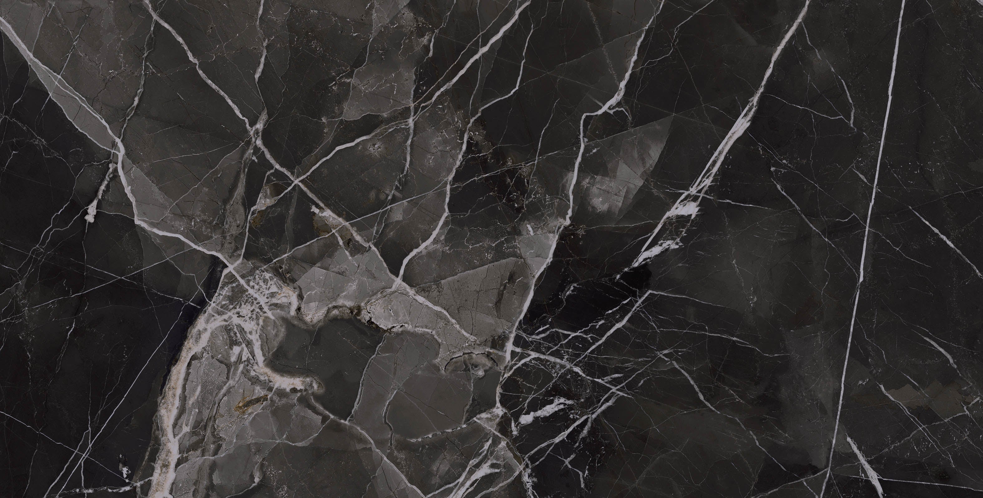 24x48 Black Calacatta Crystal Rectified Polished