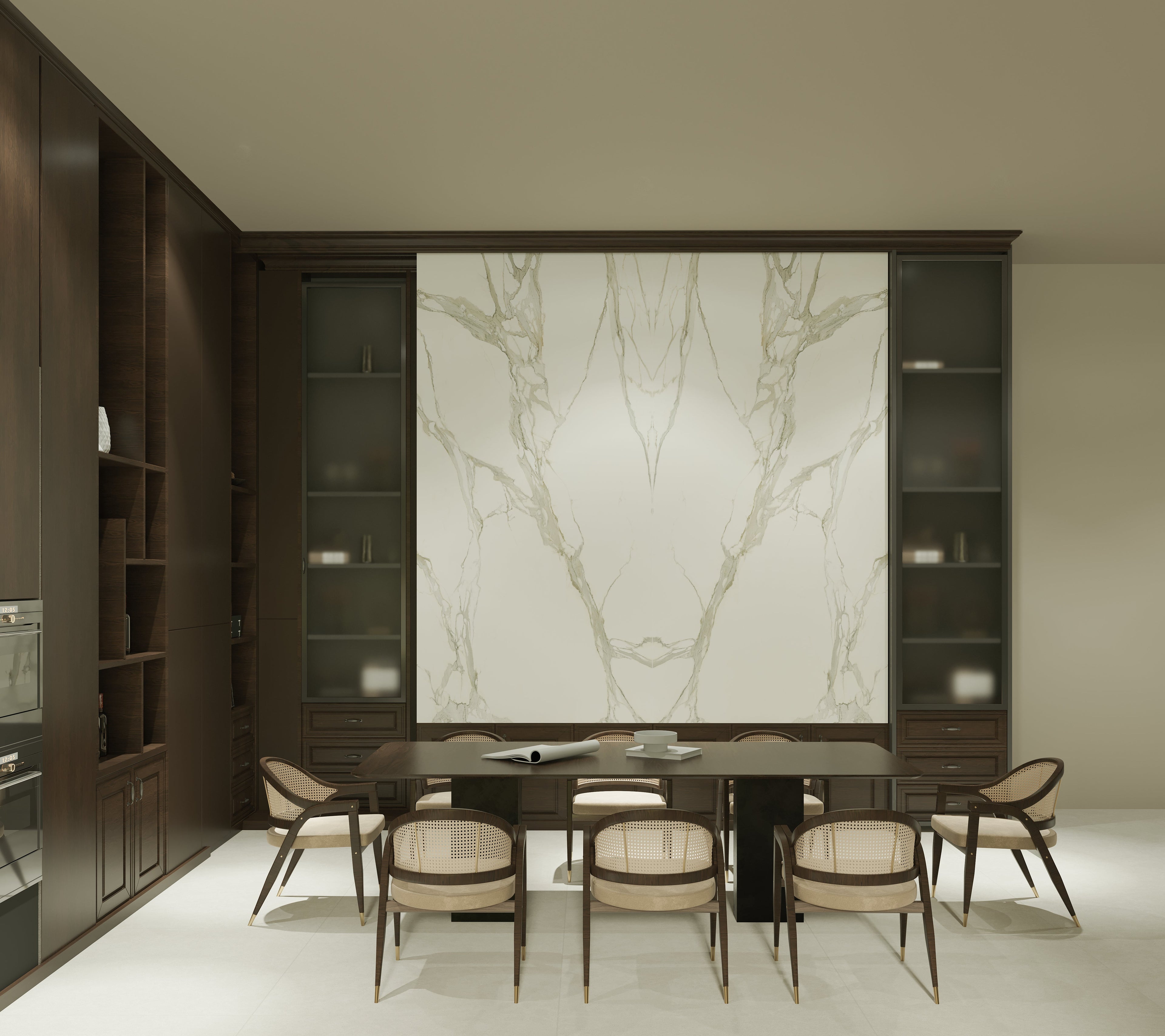 64"x 128" Calacatta Gold Bookmatch Porcelain Slabs