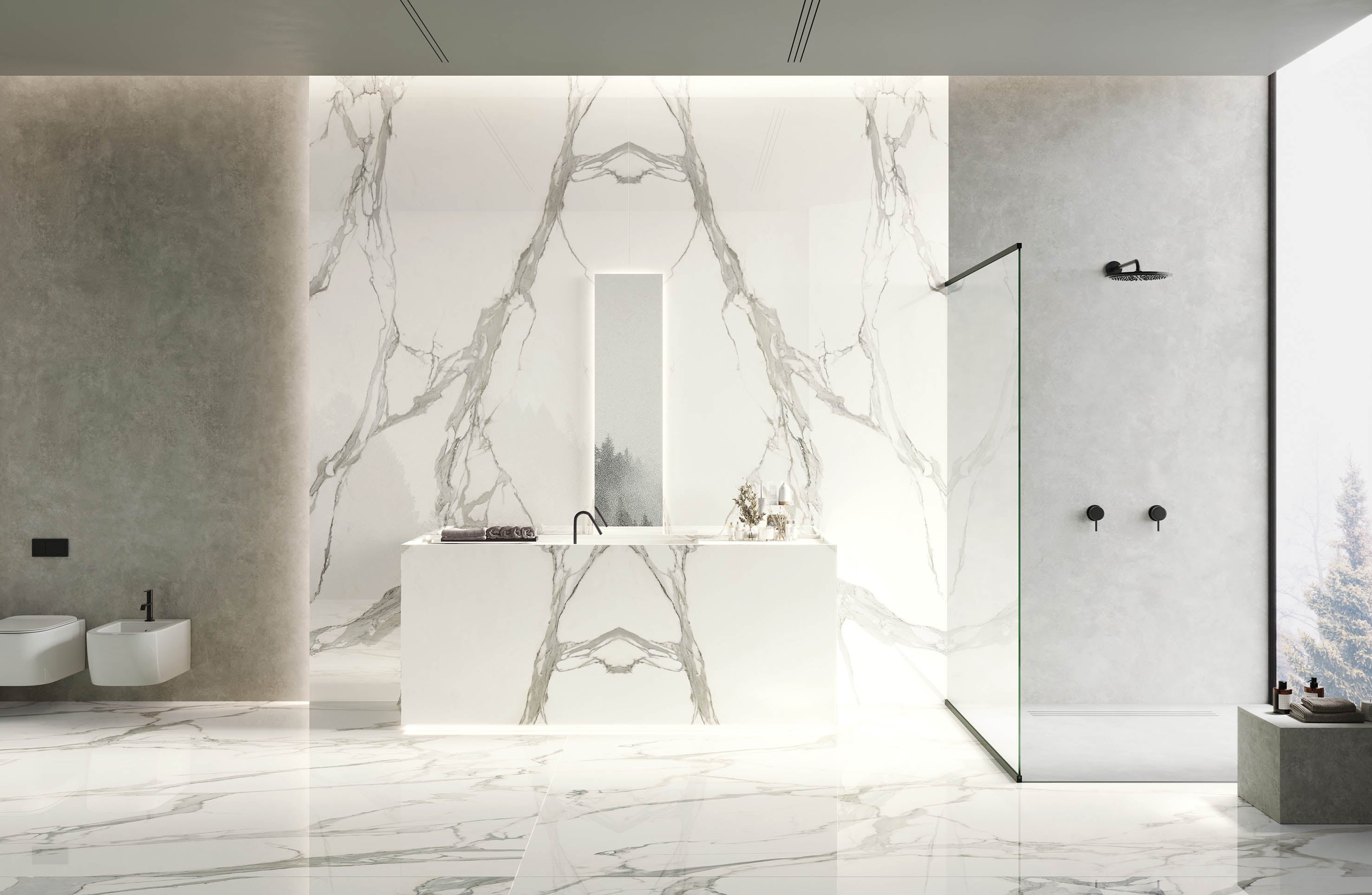 64"x 128" Calacatta Gold Porcelain Slab