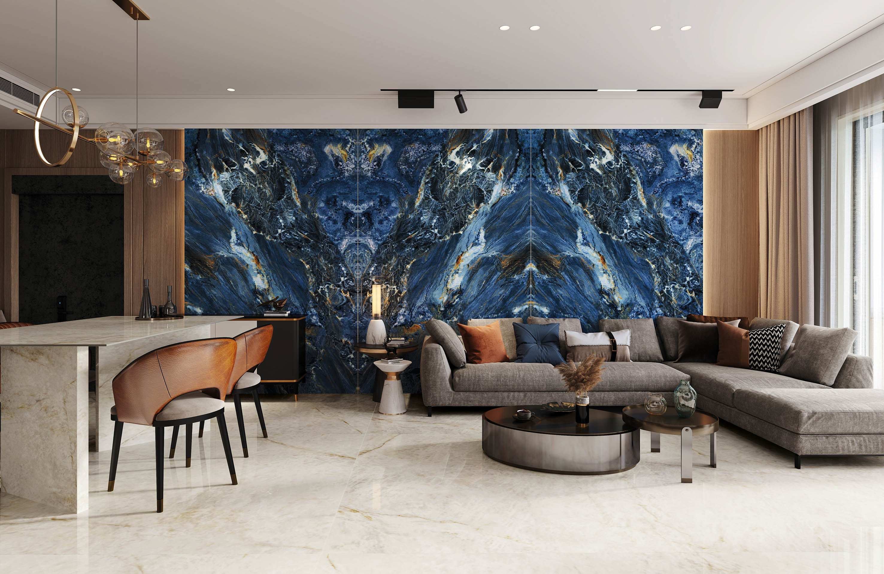 64"x 128" Delmar Porcelain Slab