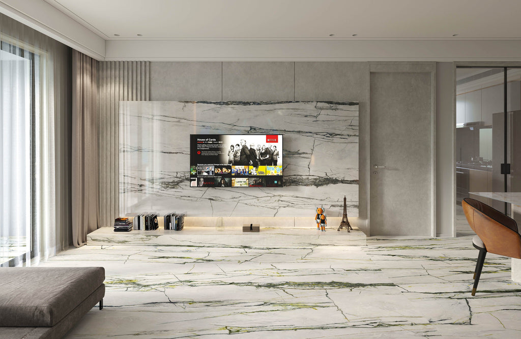 64"x 128" Emerald Green Porcelain Slab