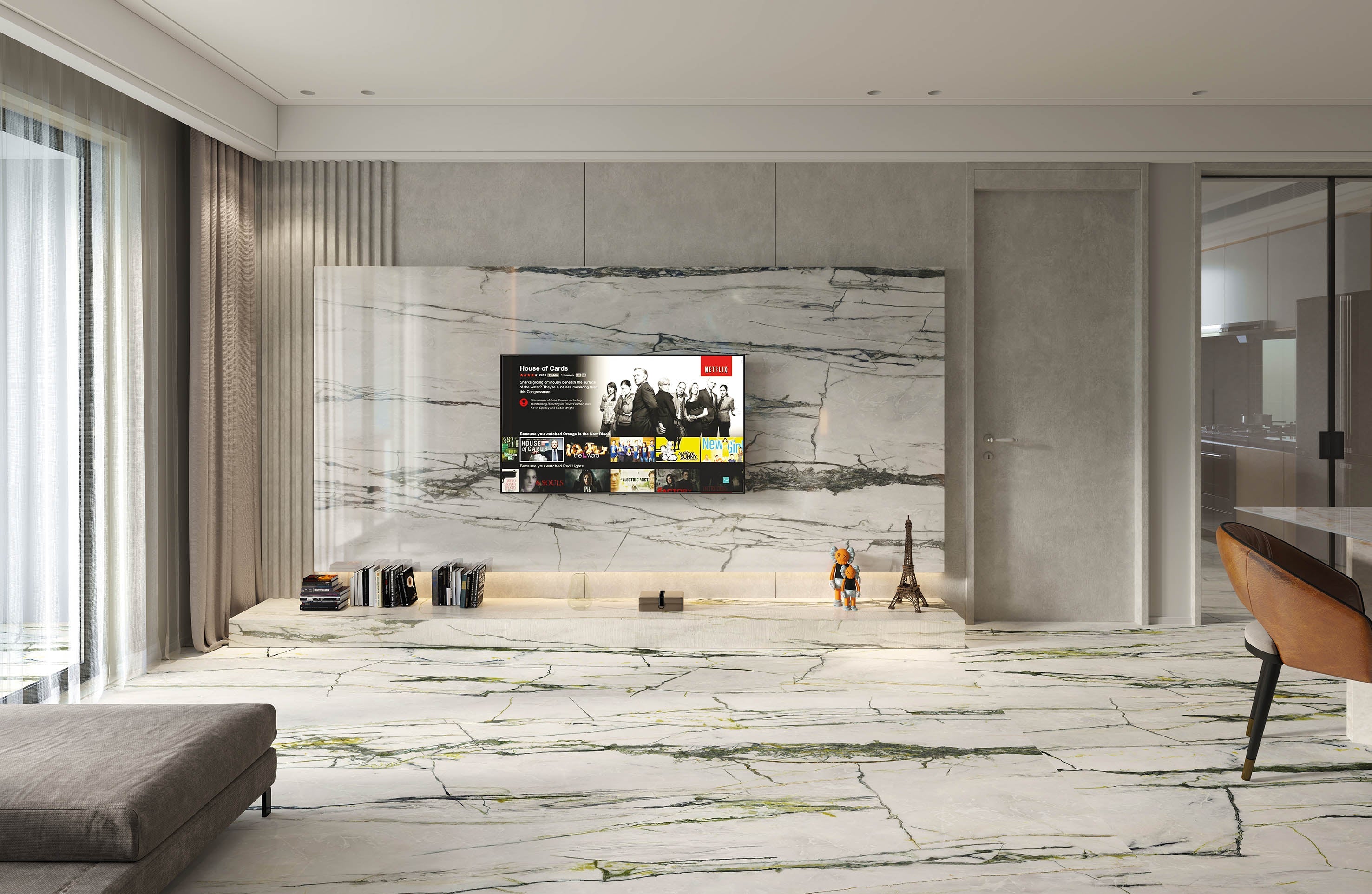 64"x 128" Emerald Green Porcelain Slab