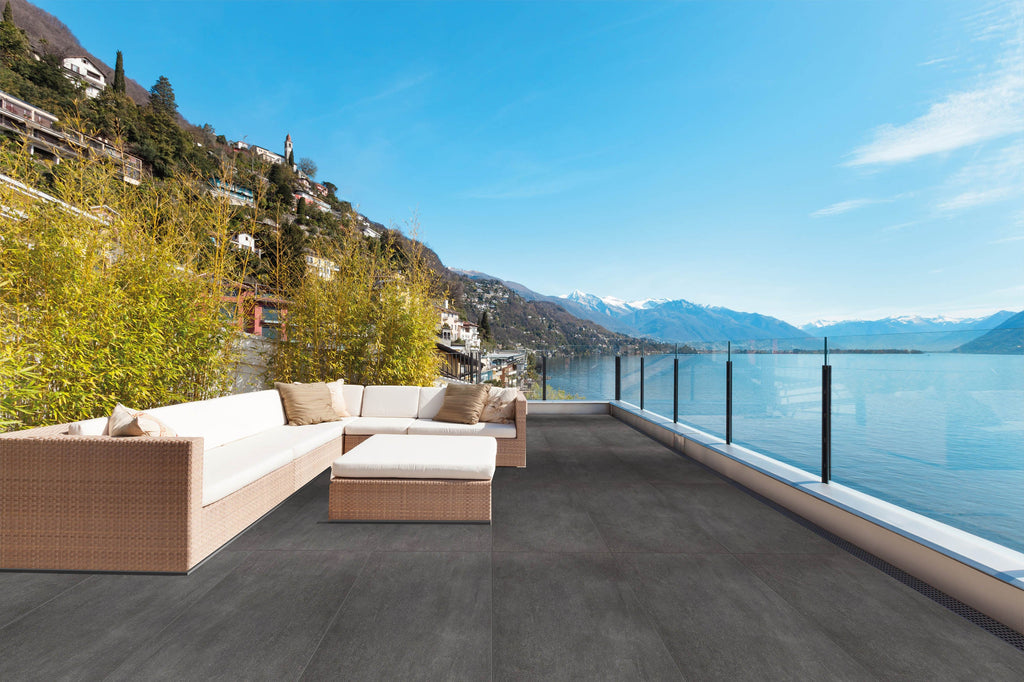 24"x48" Leonardo Anthracite Rectified Matte Porcelain Tile