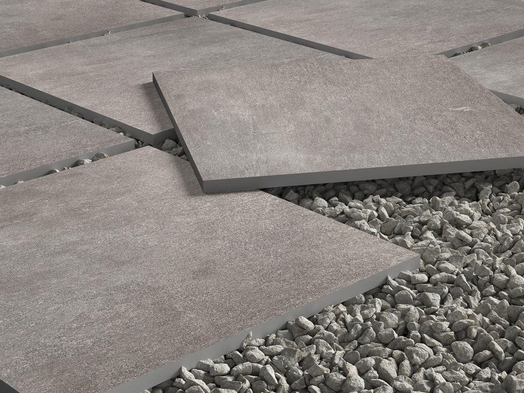24"x24" Leonardo Gray Rectified Matte 2CM Outdoor Porcelain Paver