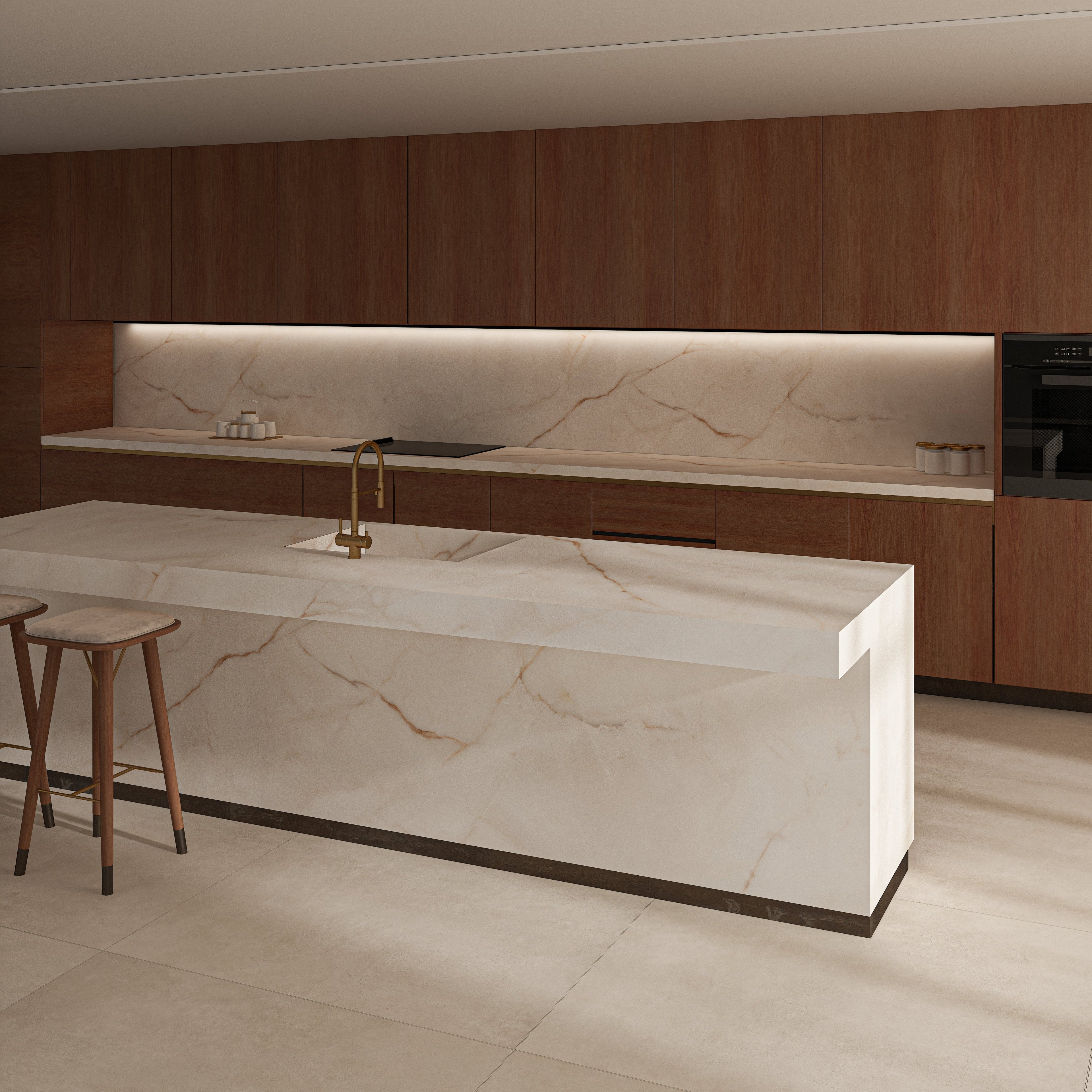 64"x 128" Lia Onyx Porcelain Slabs