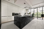 64"x 128" Nero Marquina Porcelain Slab