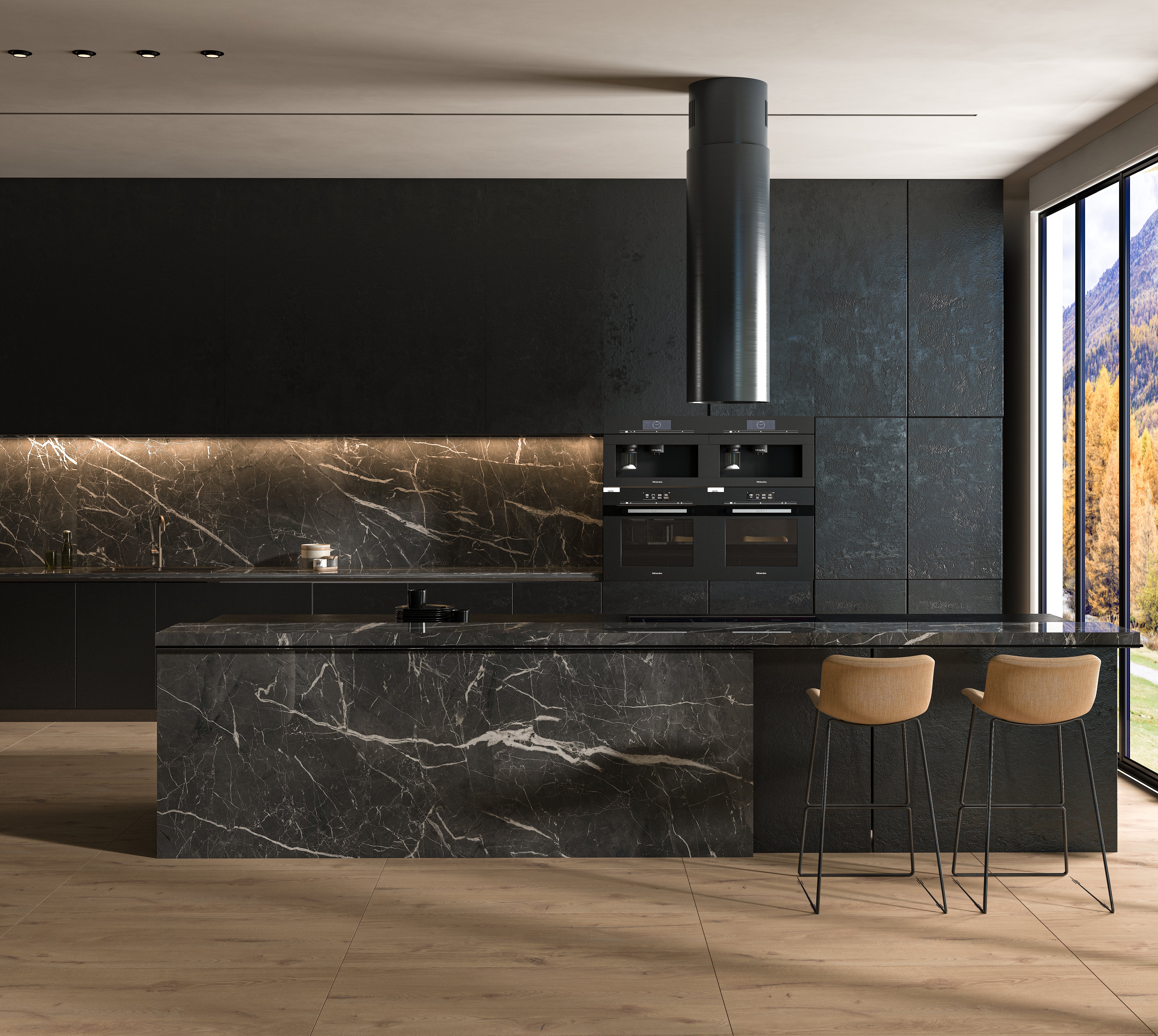 Nero Marquina Porcelain Slab