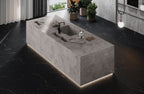64"x 128" Portland Lead Grey Porcelain Slab
