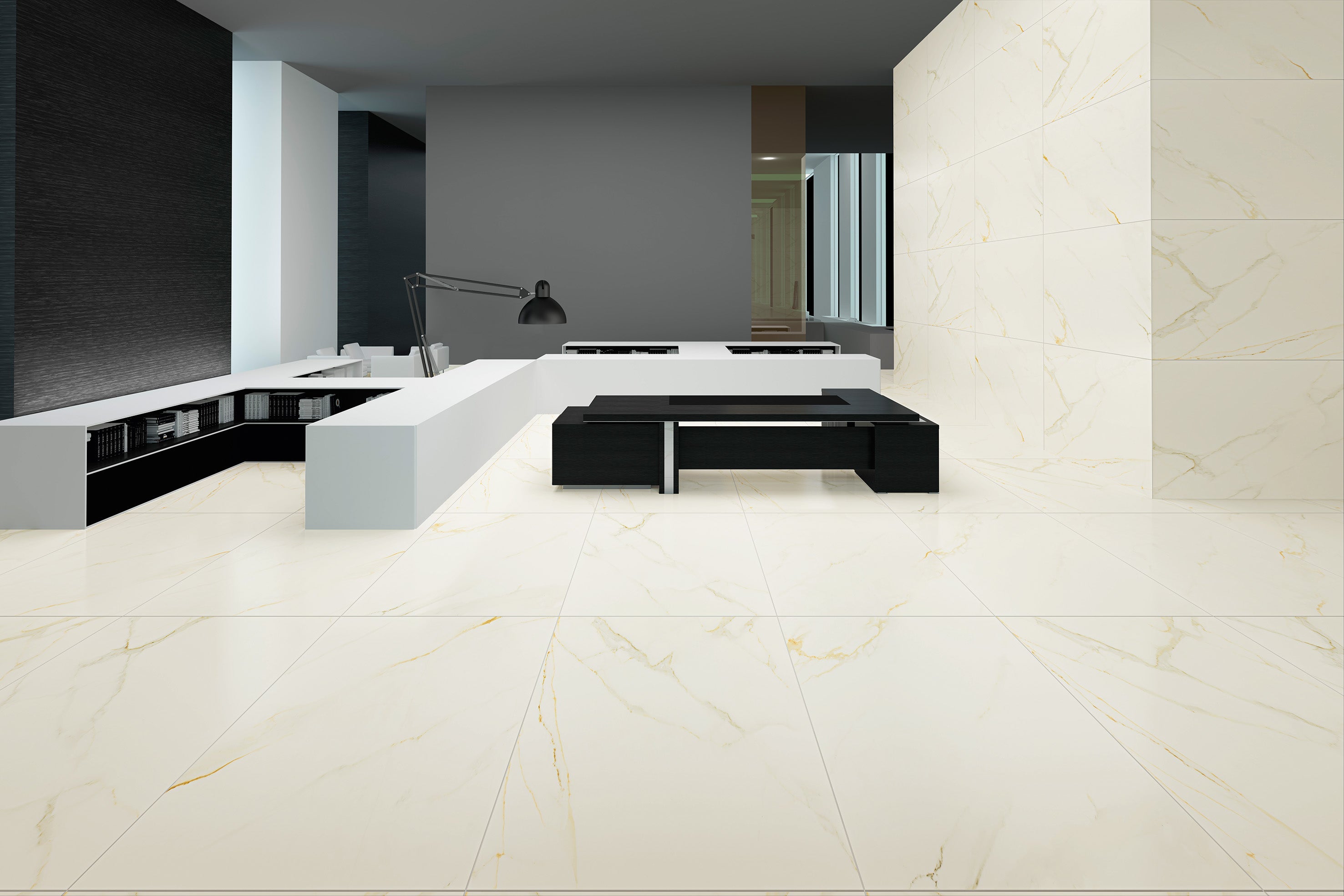 24"x48" Royal Calacatta Rectified Polished Porcelain Tile