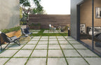 24"x24" Vista Bone Rectified Matte Porcelain Tile