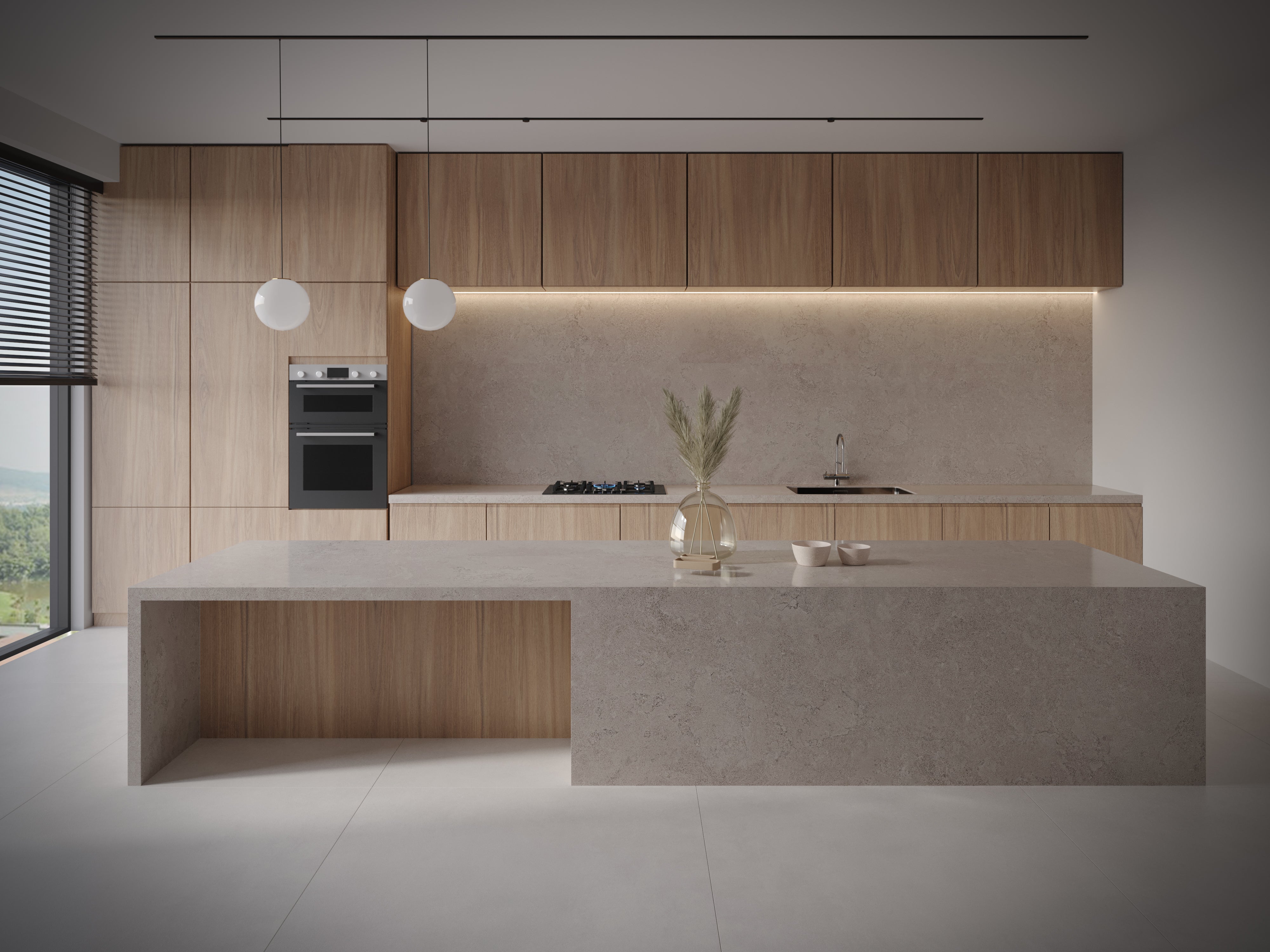 Portland Beige Porcelain Slabs
