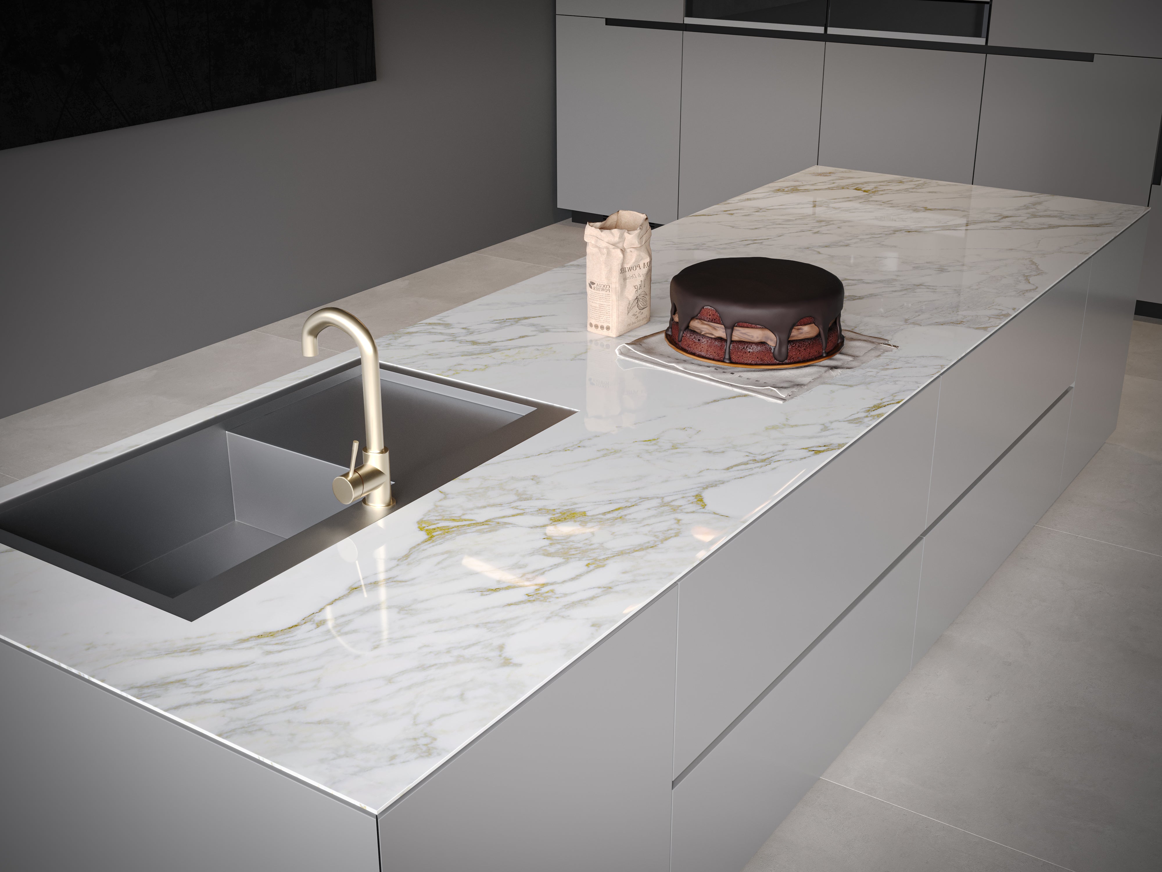 Arabescato Gilda Porcelain Slab