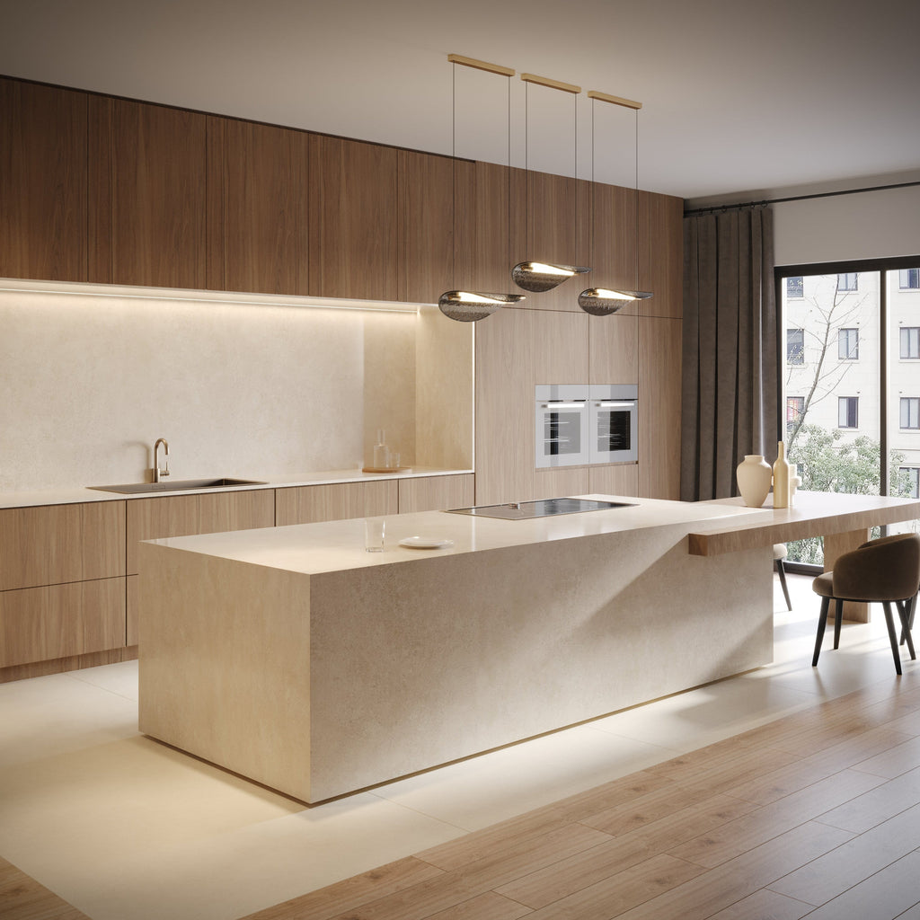 64"x 128" Vista Bone Porcelain Slab