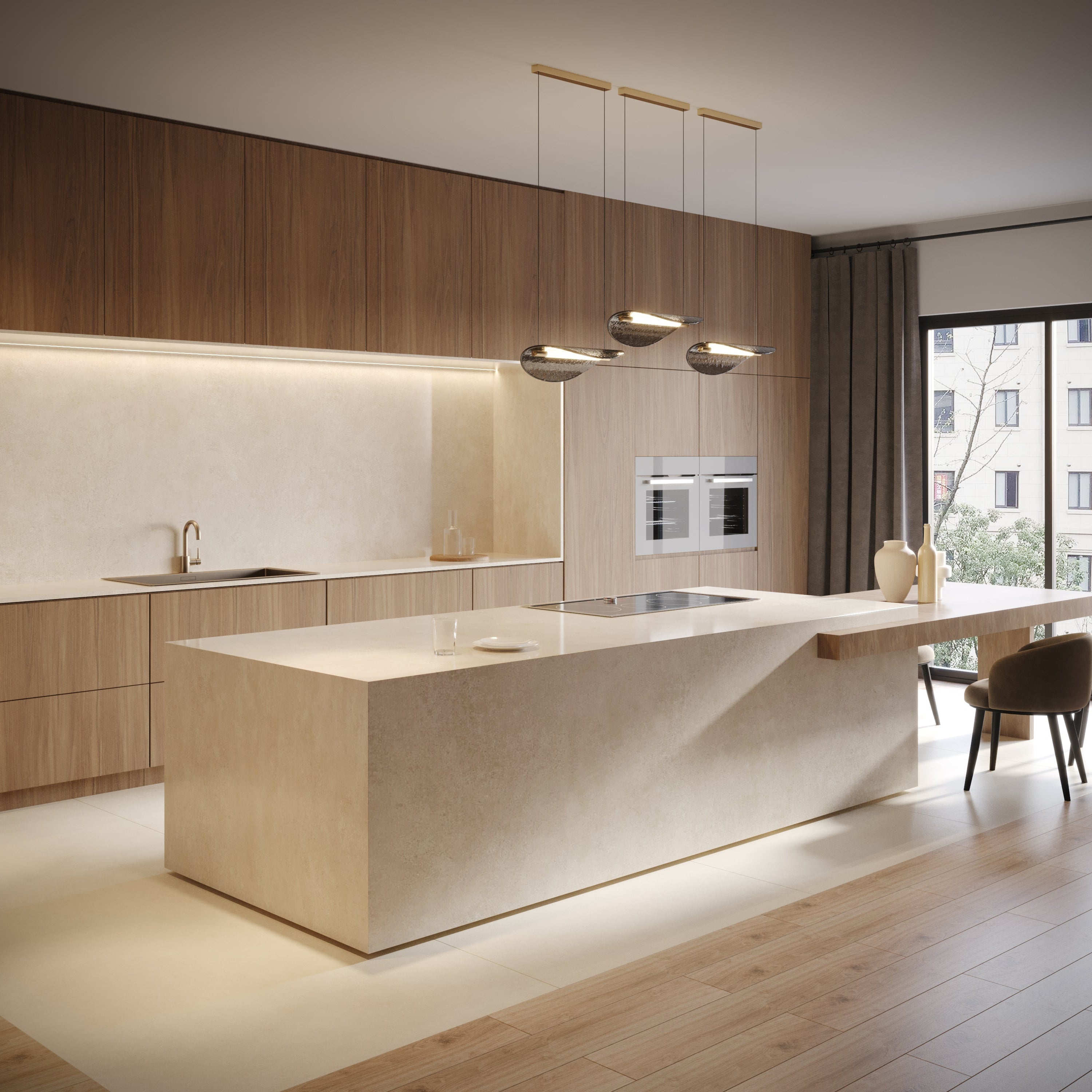64"x 128" Vista Bone Porcelain Slab