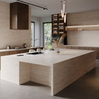 64"x 128" Ravel Beige Porcelain Slab