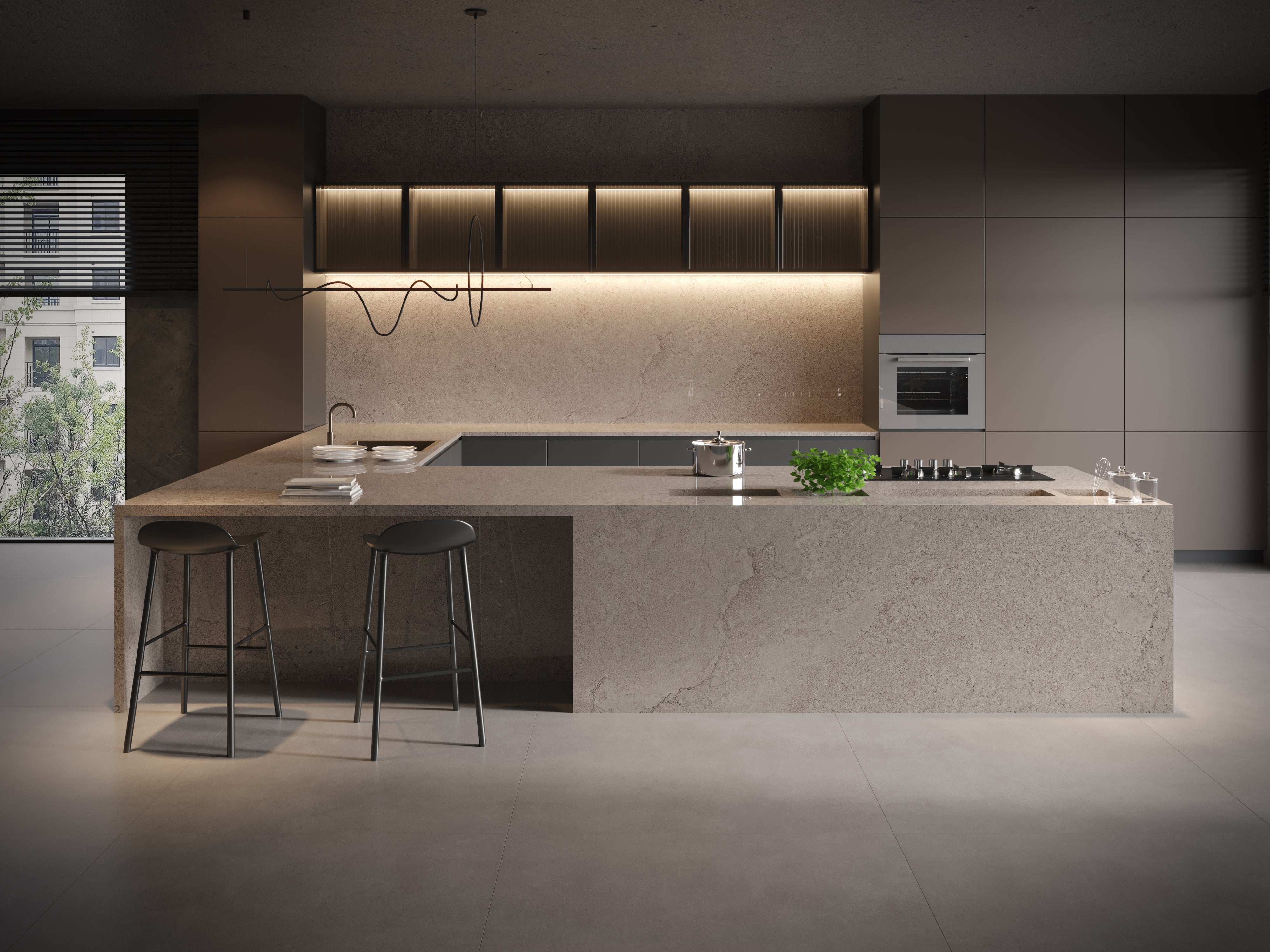 Portland Grey Porcelain Slab