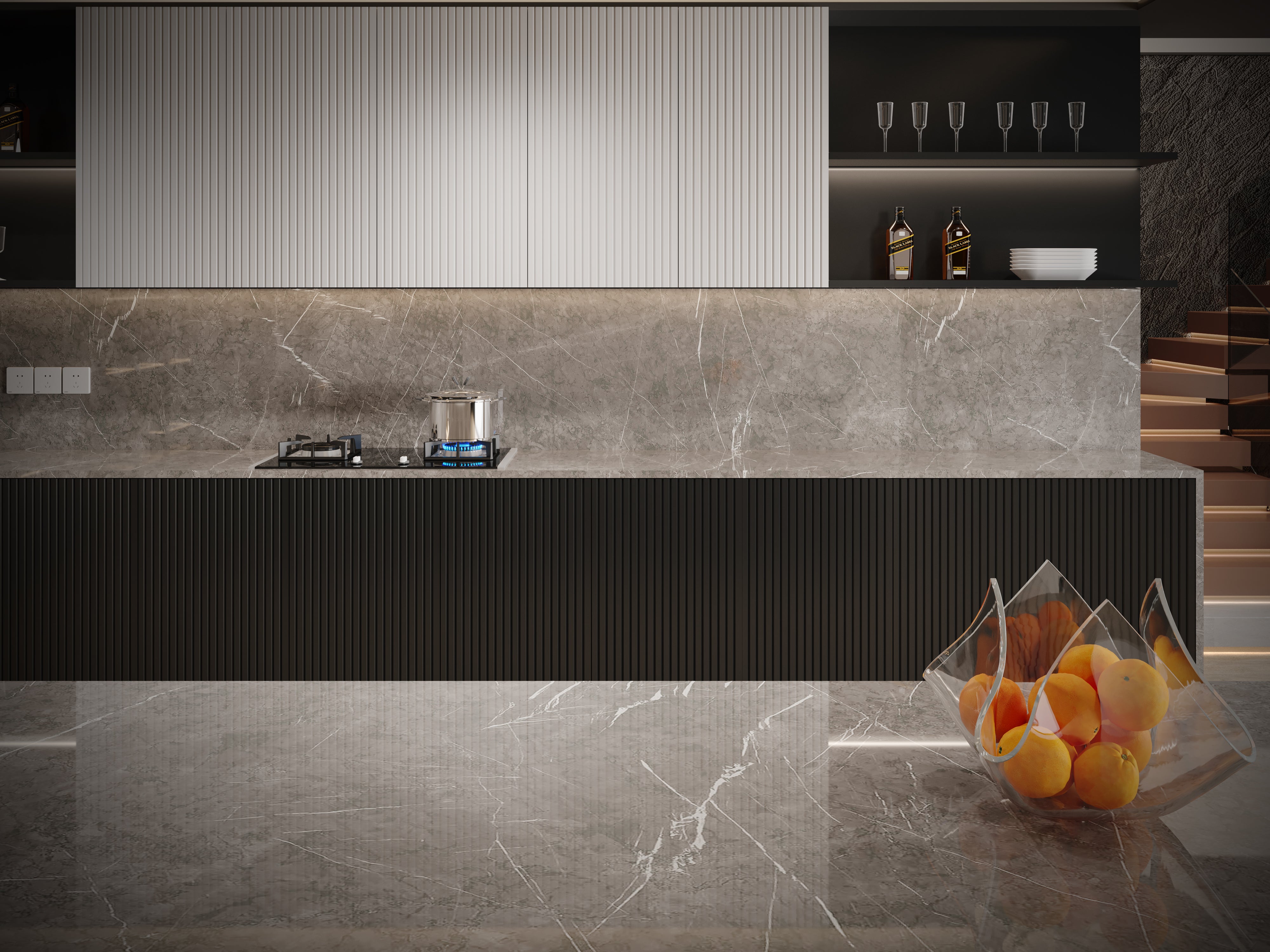 Pietra Grey Porcelain Slab
