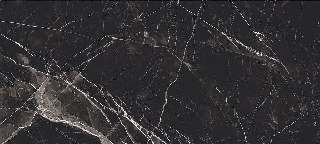48"x110" Black Calacatta Polished Rectified 6MM