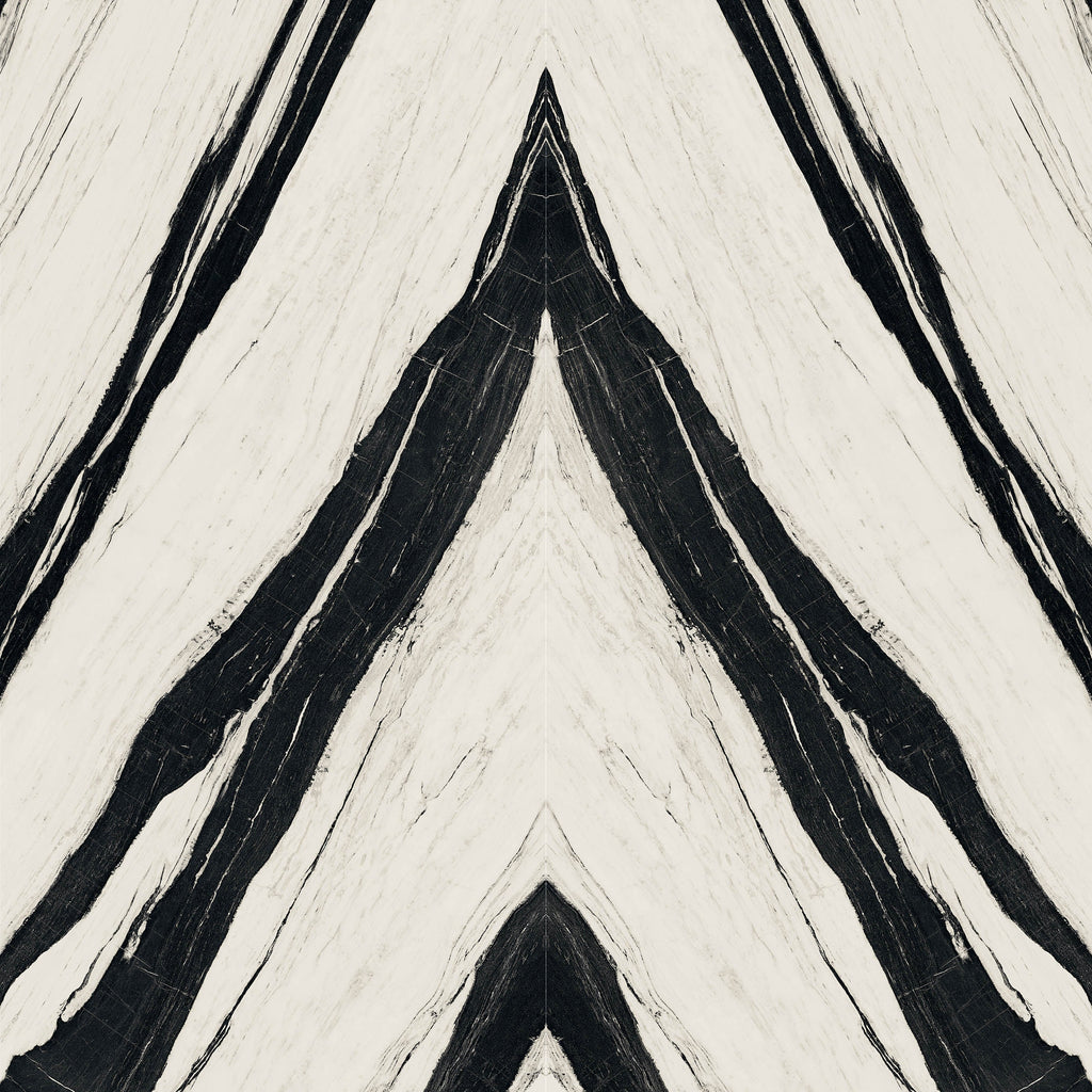 64"x 128" Panda White Bookmatch Porcelain Slabs