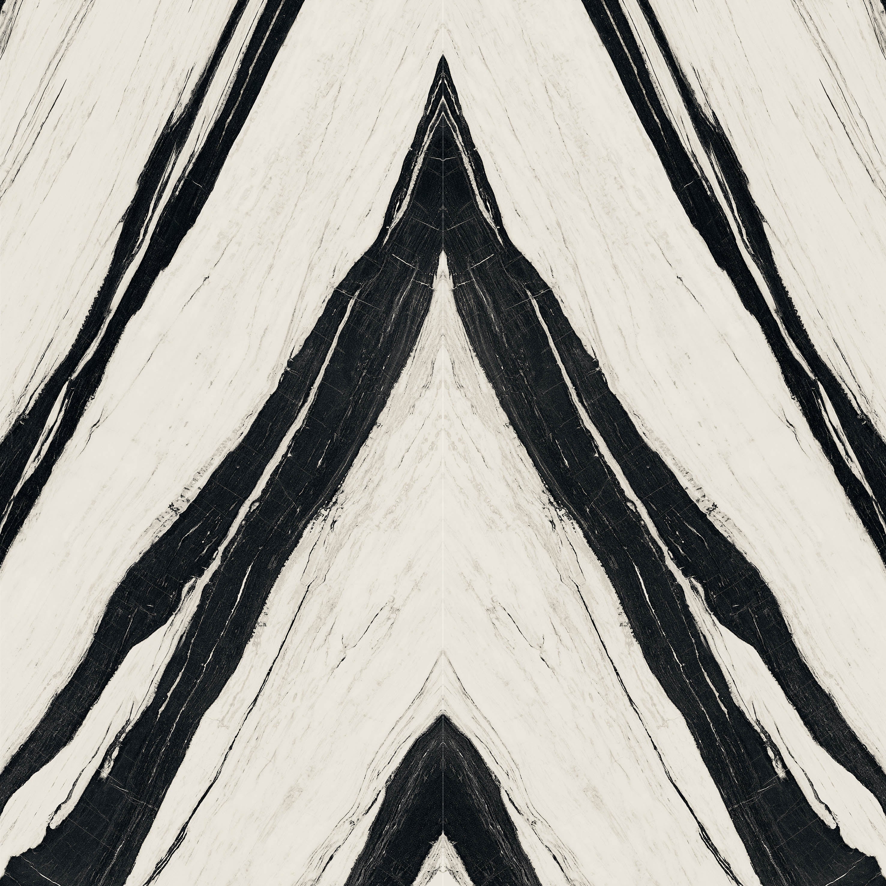 64"x 128" Panda White Bookmatch Porcelain Slabs