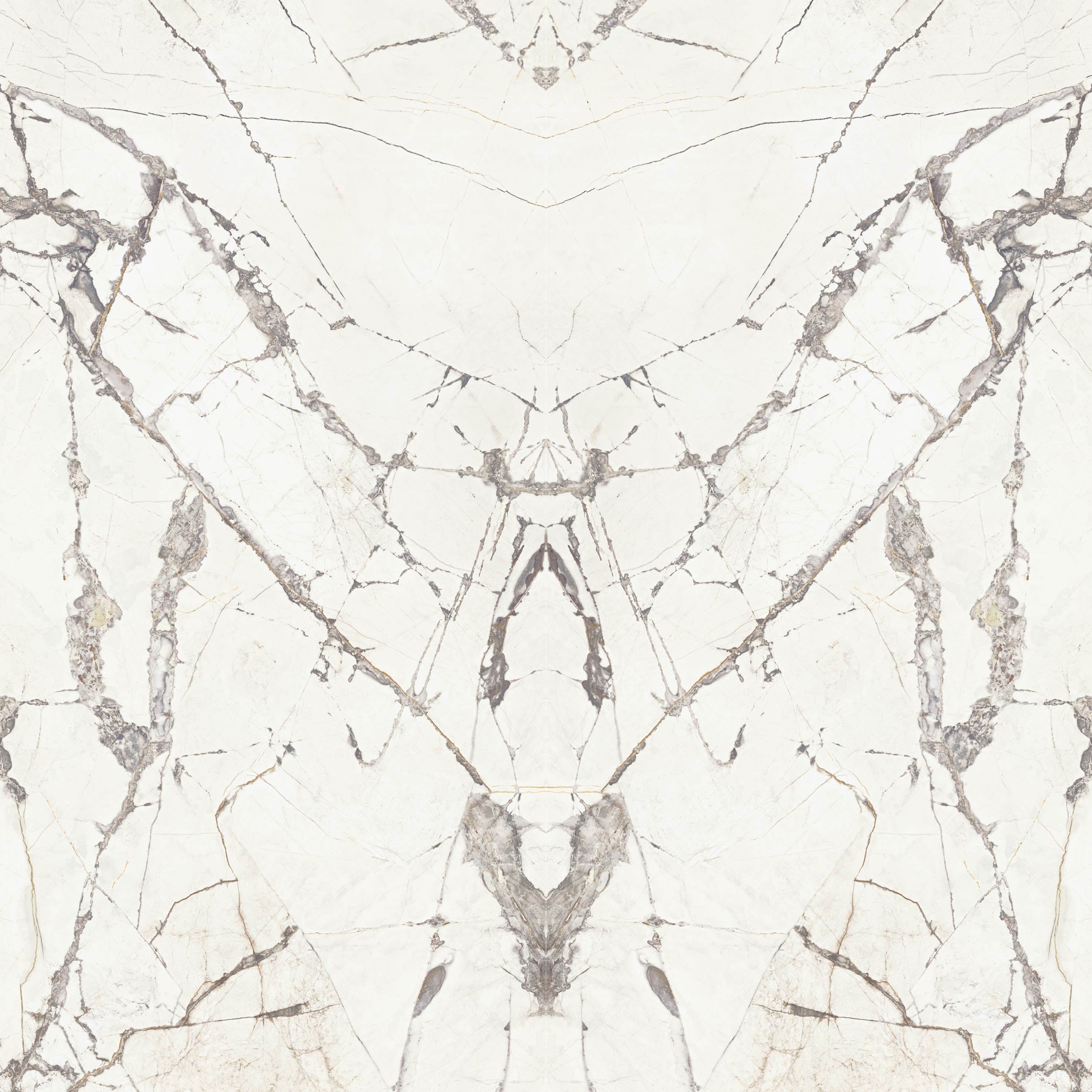 64"x 128" Invisible White Bookmatch Porcelain Slabs