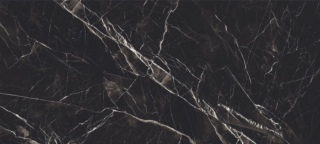 48"x110" Black Calacatta Polished Rectified 6MM
