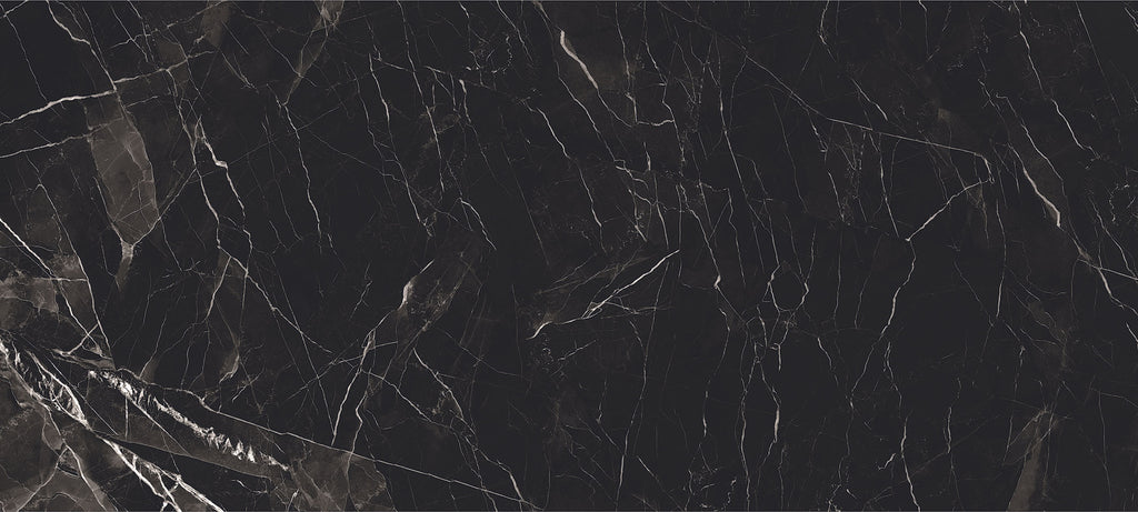 48"x110" Black Calacatta Polished Rectified 6MM