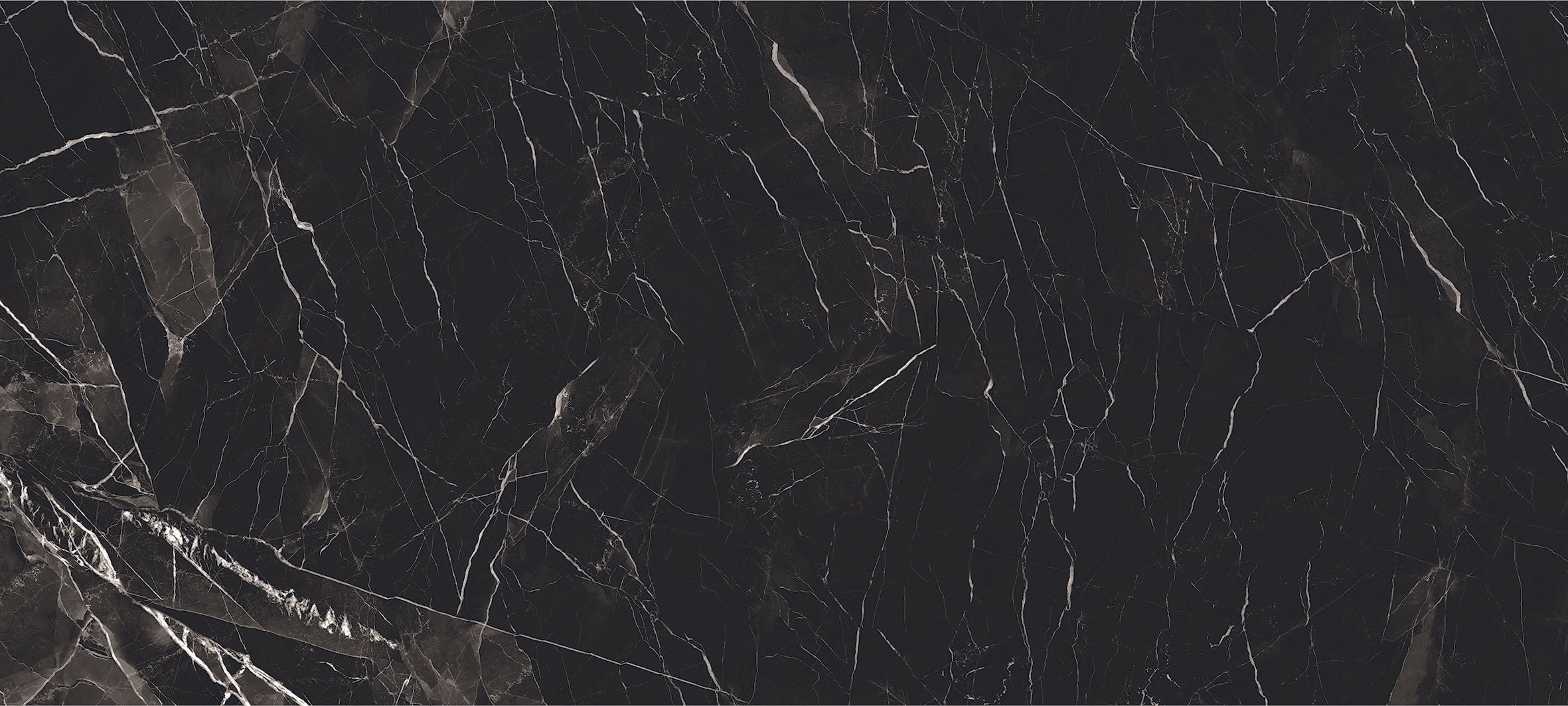 48"x110" Black Calacatta Polished Rectified 6MM