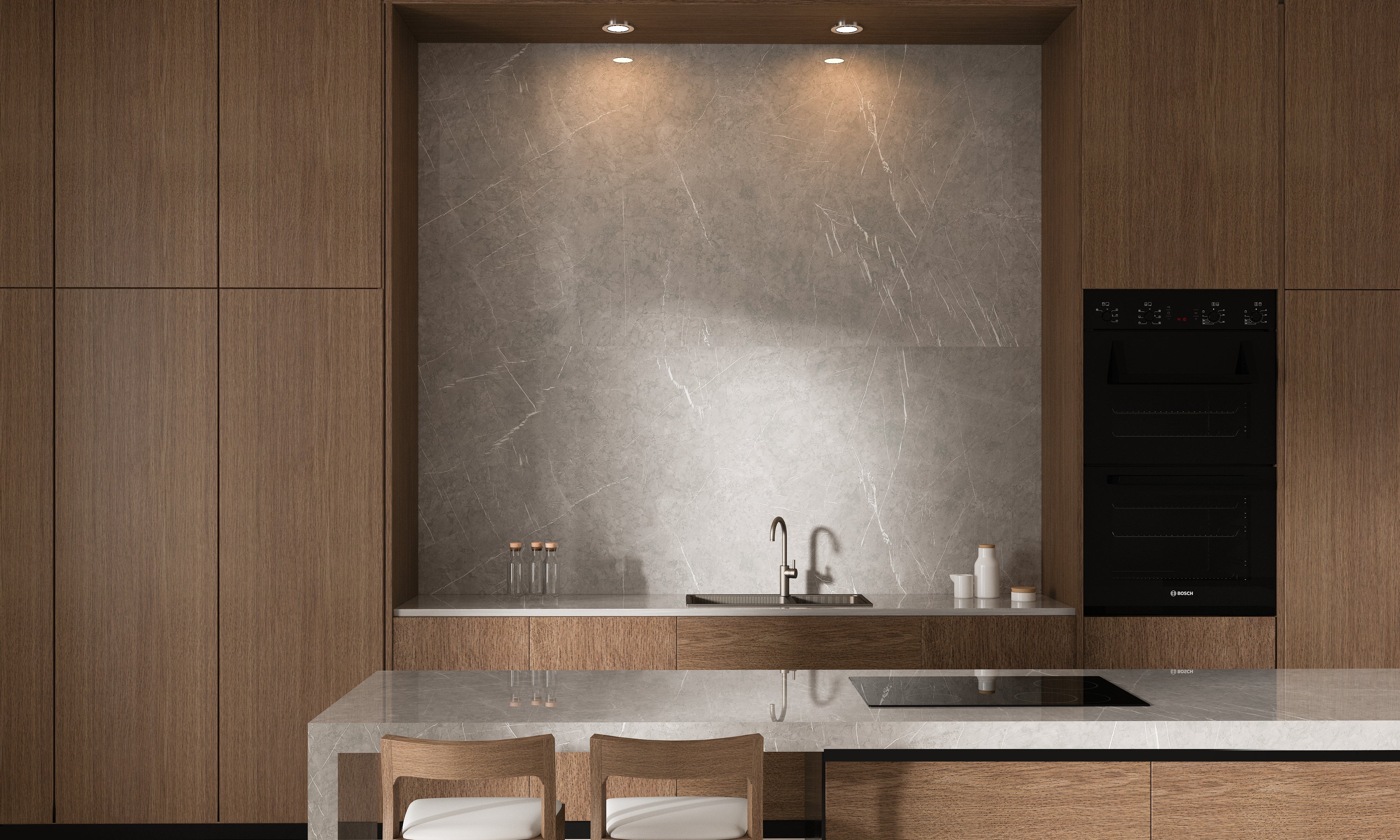 Pietra Grey Porcelain Slab