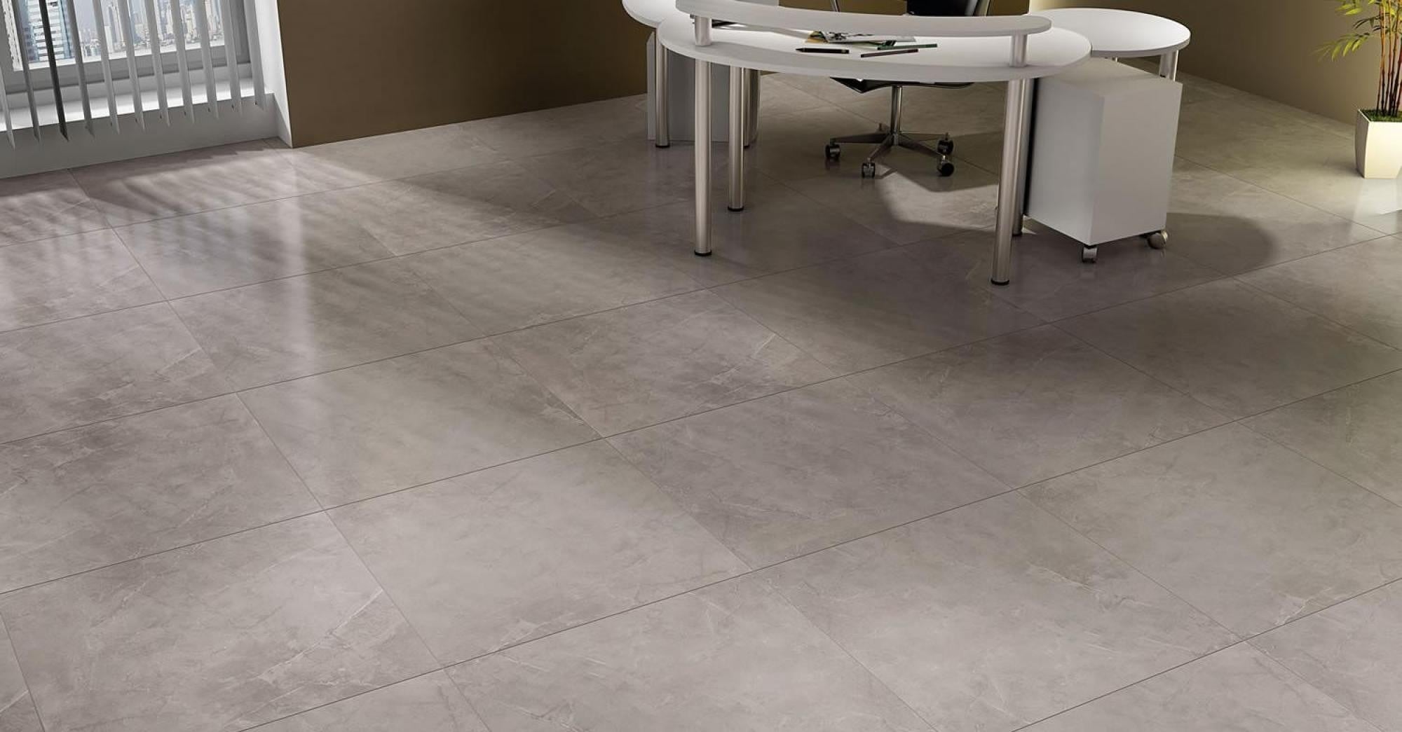 24"x24" Pulpis Prime Light Gray Rectified Porcelain Tile