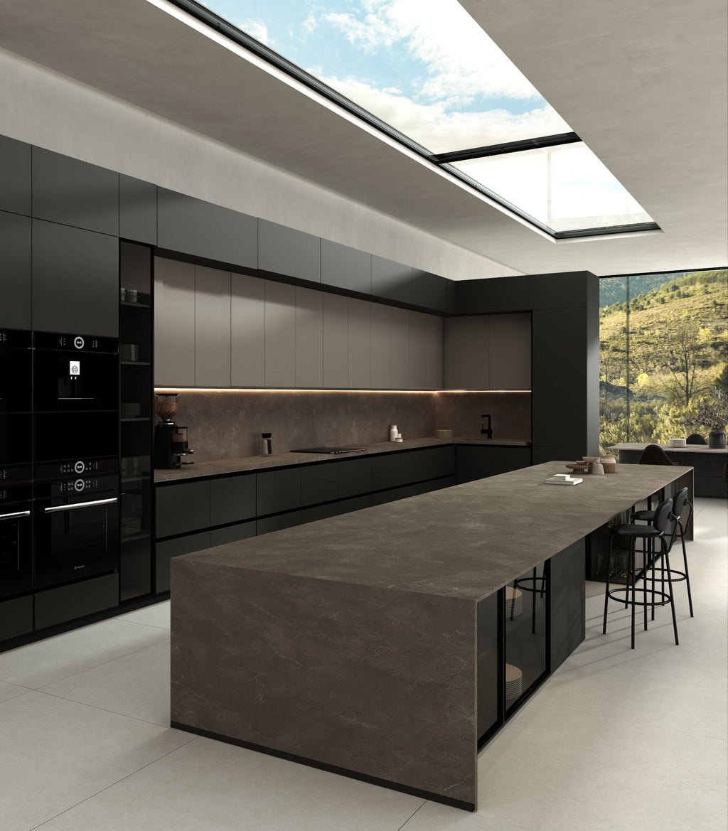 64"x 128" Pulpis Chocolate Porcelain Slab