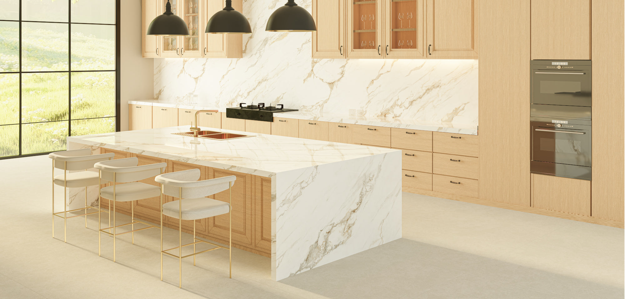 32"x128" Valeria Porcelain Slabs