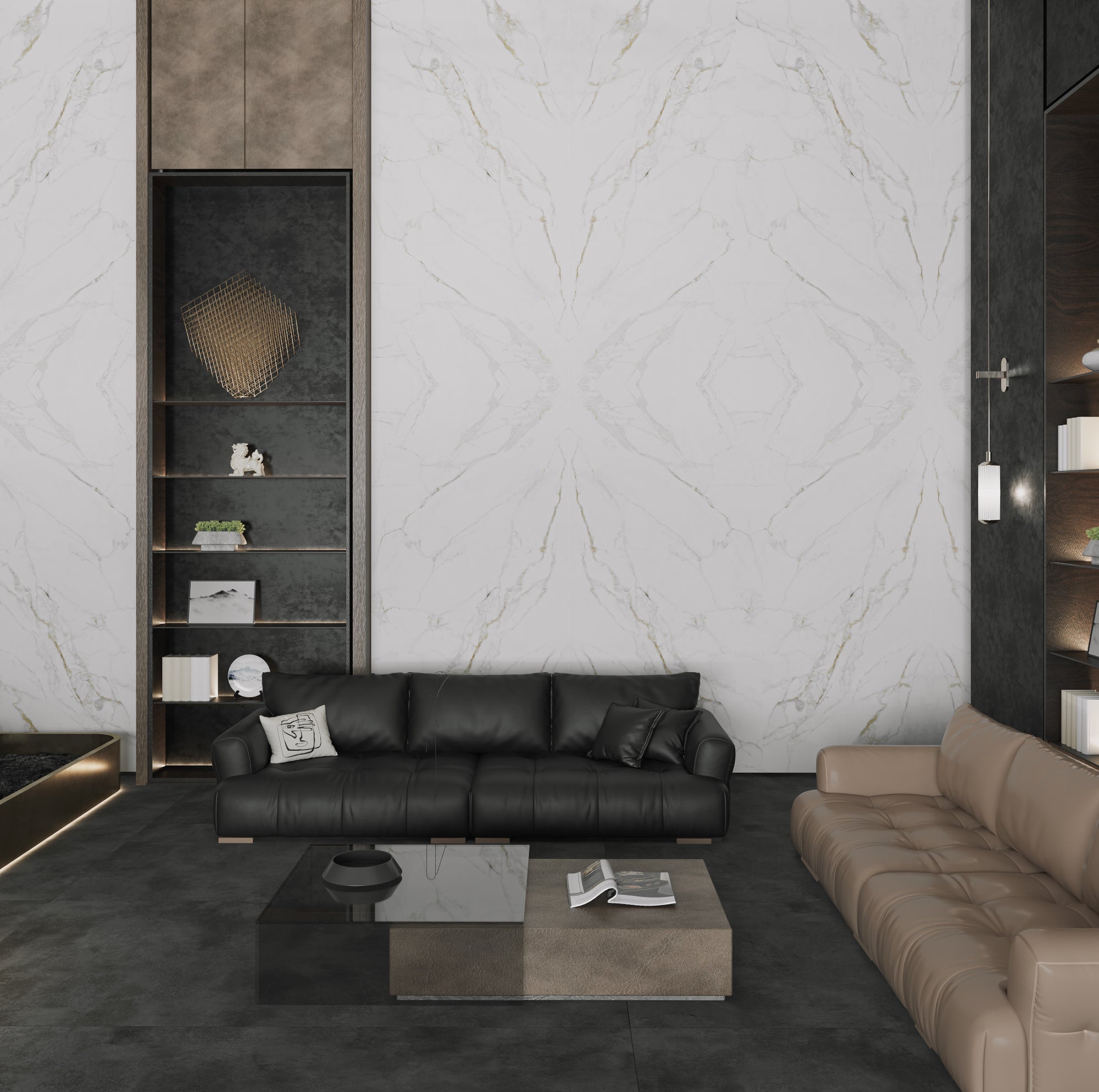 Valeria Bookmatch Porcelain Slabs